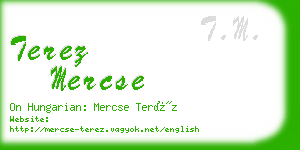 terez mercse business card